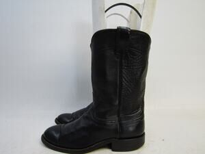 Hondo Womens Size 6 B Black Leather Cowboy Western Boots